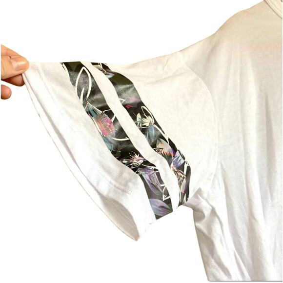 Betsey Johnson Love Varsity Boyfriend Tee White, Size 1X, Pride 2023 - Picture 8 of 12